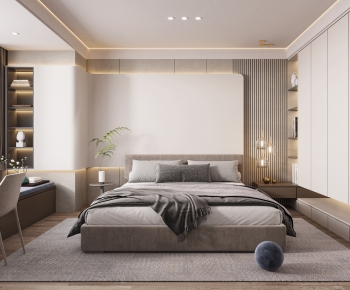 Modern Wabi-sabi Style Bedroom-ID:261919983