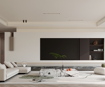 Modern Wabi-sabi Style A Living Room-ID:828622101