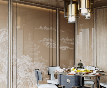 New Chinese Style Dining Room-ID:226995947