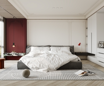 Modern Wabi-sabi Style Bedroom-ID:836049085
