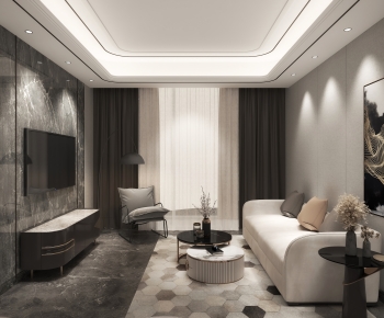 Modern A Living Room-ID:858130938