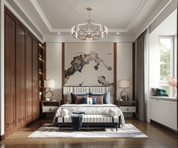 New Chinese Style Bedroom-ID:291618113