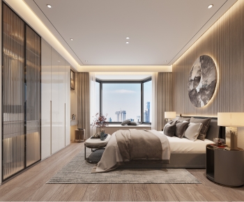 New Chinese Style Bedroom-ID:304524903