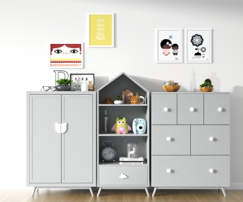 Nordic Style Decorative Cabinet-ID:701379063