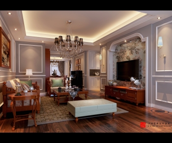 American Style A Living Room-ID:580065972