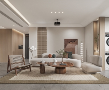 Wabi-sabi Style A Living Room-ID:784770011