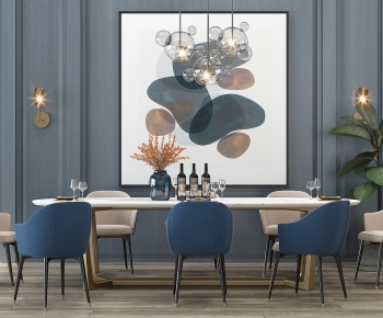 Modern Dining Table And Chairs-ID:427850966