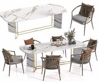 Modern Dining Table And Chairs-ID:941437013