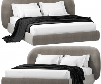 Modern Double Bed-ID:929486995