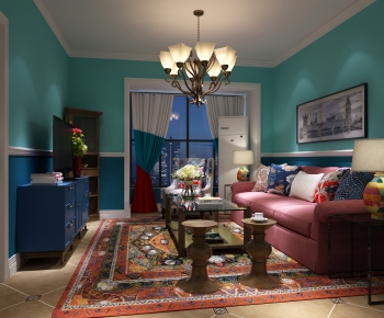 American Style A Living Room-ID:314877032