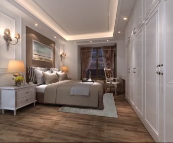 Simple European Style Bedroom-ID:951066975