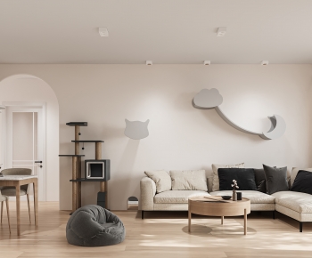 Modern A Living Room-ID:680960898