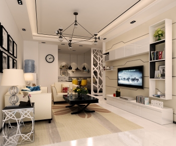 Modern A Living Room-ID:590261949