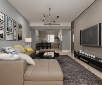 Modern A Living Room-ID:361777079