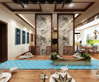 New Chinese Style Dining Room-ID:367932089