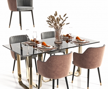 Modern Dining Table And Chairs-ID:313699969