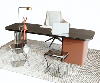 Modern Computer Desk And Chair-ID:203860043
