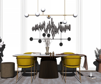 Modern Dining Table And Chairs-ID:495301012