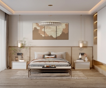 New Chinese Style Bedroom-ID:613750939