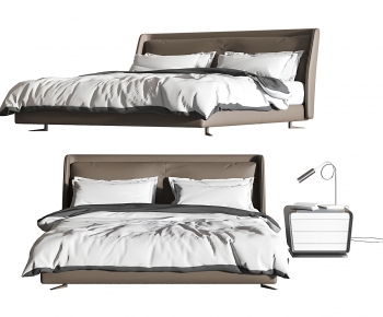 Modern Double Bed-ID:950237042