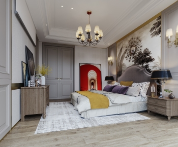 French Style Bedroom-ID:717094907