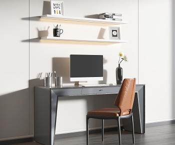 Modern Computer Desk And Chair-ID:404201988