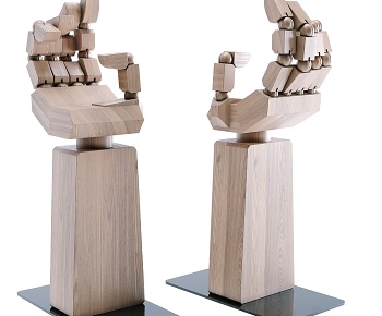 现代机械手臂雕塑摆件-ID:1387580