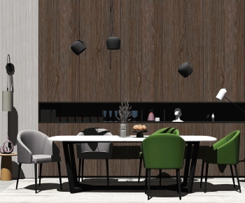 Modern Dining Table And Chairs-ID:745598083