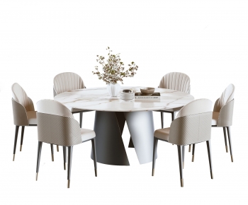 Modern Dining Table And Chairs-ID:718010909