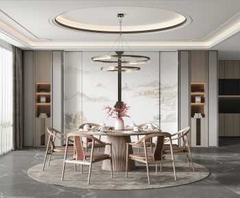 New Chinese Style Dining Room-ID:649668938