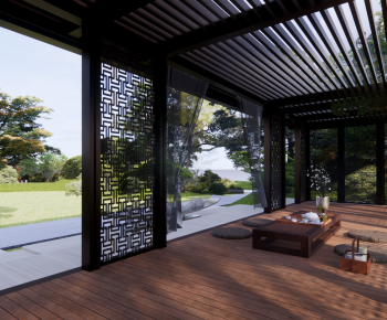 New Chinese Style Courtyard/landscape-ID:851089001