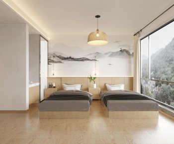 New Chinese Style Bedroom-ID:877820018