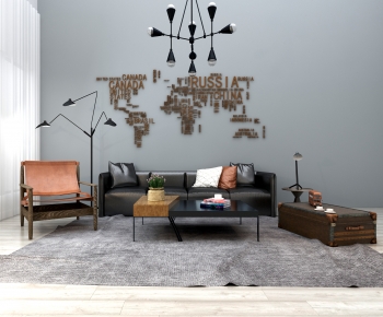 Industrial Style Sofa Combination-ID:195949182