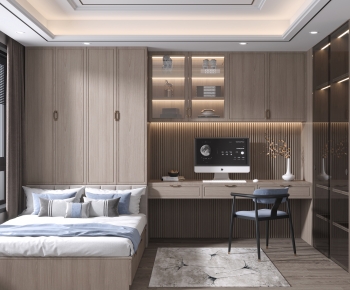 New Chinese Style Bedroom-ID:112890013