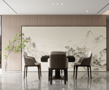 New Chinese Style Dining Room-ID:459779984
