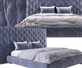 Modern Double Bed-ID:518457891