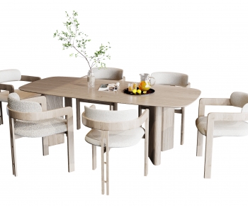Modern Nordic Style Dining Table And Chairs-ID:638470897