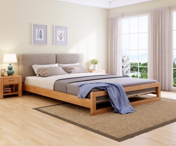 Modern Double Bed-ID:475089074