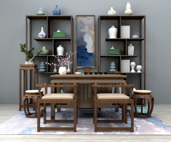 Chinese Style Tea Tables And Chairs-ID:739434006