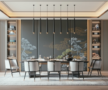 New Chinese Style Dining Room-ID:527277953
