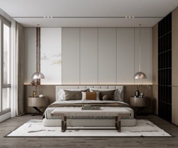 New Chinese Style Bedroom-ID:166023026