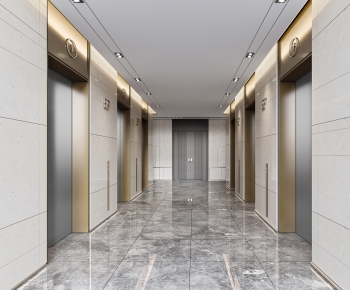 Modern Office Elevator Hall-ID:143418074