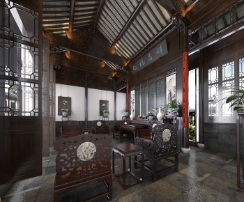 Chinese Style A Living Room-ID:448174953