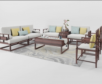 New Chinese Style Sofa Combination-ID:651228908