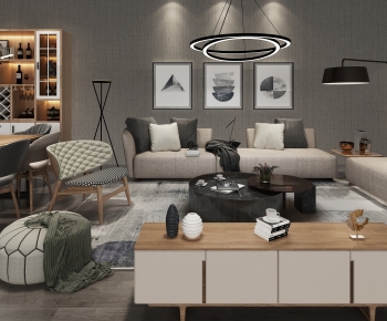 Modern Nordic Style Sofa Combination-ID:404119536