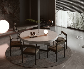 Modern Dining Table And Chairs-ID:731338028