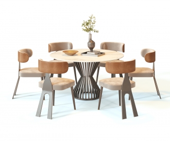 Wabi-sabi Style Dining Table And Chairs-ID:657018905