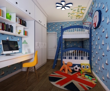 Mediterranean Style Children's Room-ID:288721089