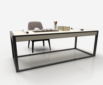 Modern Computer Desk And Chair-ID:729362019