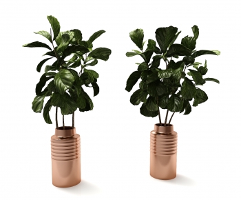 Modern Potted Green Plant-ID:185945998